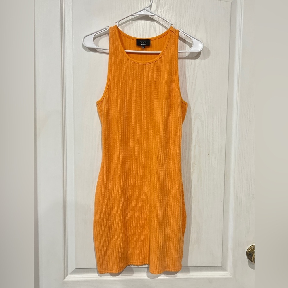 Vici Vibrant Orange Mini Dress
